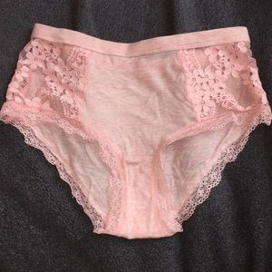 Baby Pink High Waisted Brief Underwear
